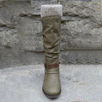 2026 New Women's Autumn/Winter Knee-High Boots (Plus Sizes)